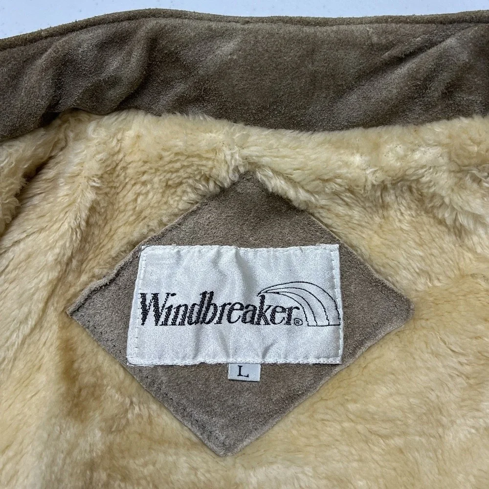 Windbreaker suede bomber